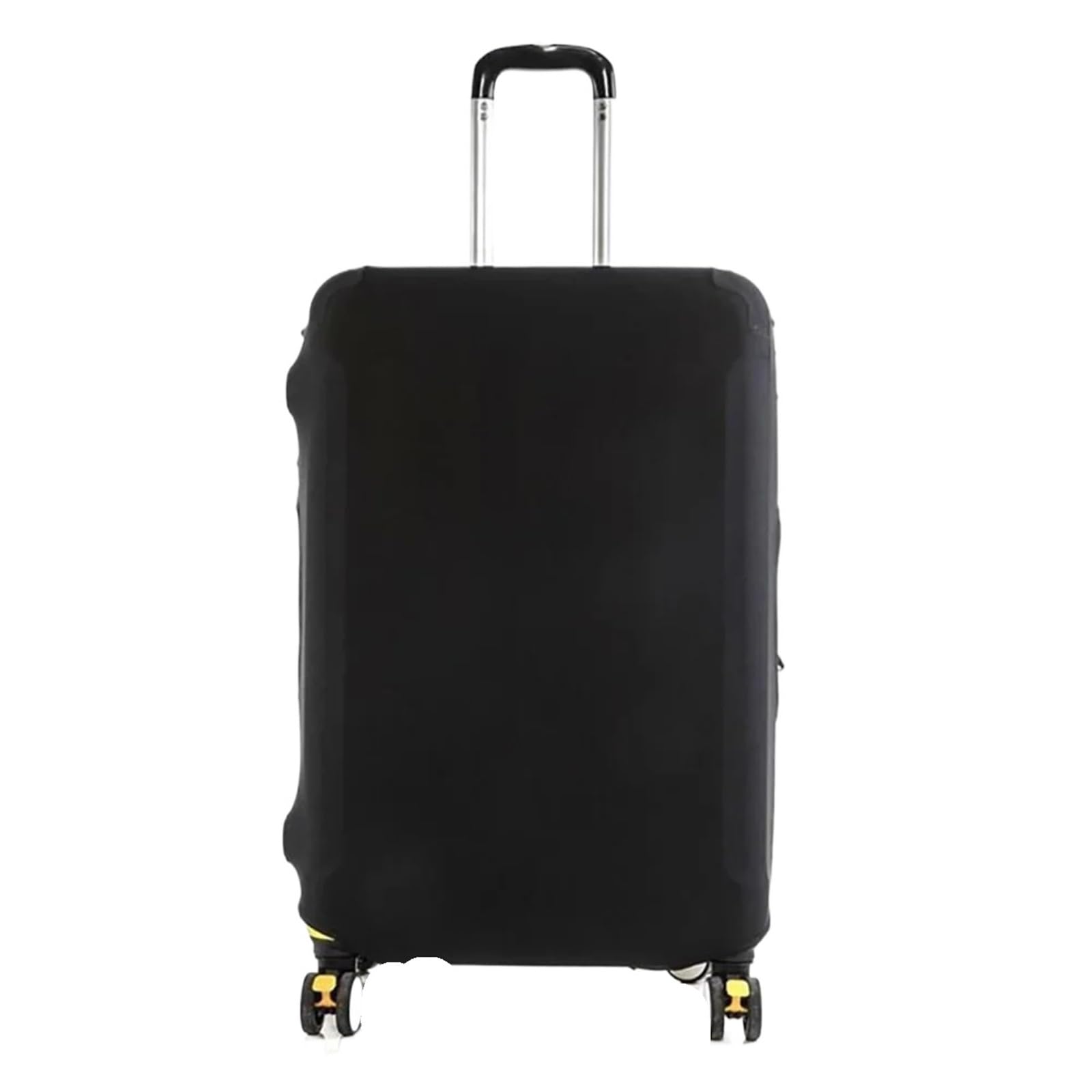 2 uds Fundas de Equipaje Funda Maleta patrón Divertido Viaje Accesorios Cubierta Protectora Carrito para Maletas(Black,L)