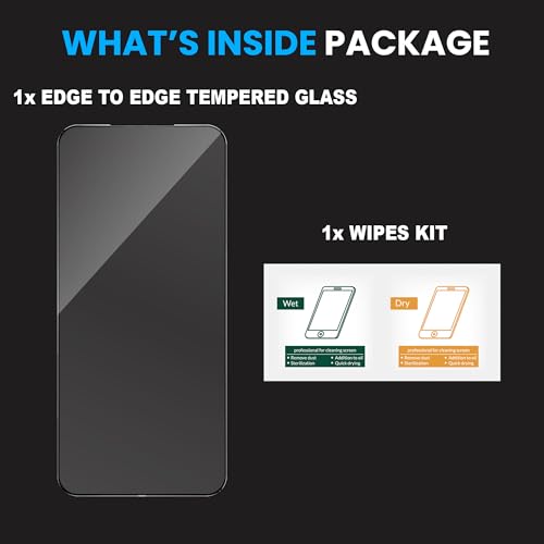 Image of ArmourPro Military Grade Gorilla Tempered Glass Screen Protector For Xiaomi 15 (6.36 Inch) With Edge-to-Edge Protector Coverage and Easy Installation Kit |Black