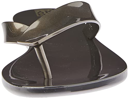 Rasteira Suave, Zaxy, Feminino, Preto Dourado/Preto, 37