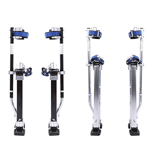 Aleaci�n de Aluminio Profesional Ajustable Pilotes de Drywall Zancos de Revestimiento Herramienta de Pintor (24-40 Pulgadas (61-102cm), Plata)