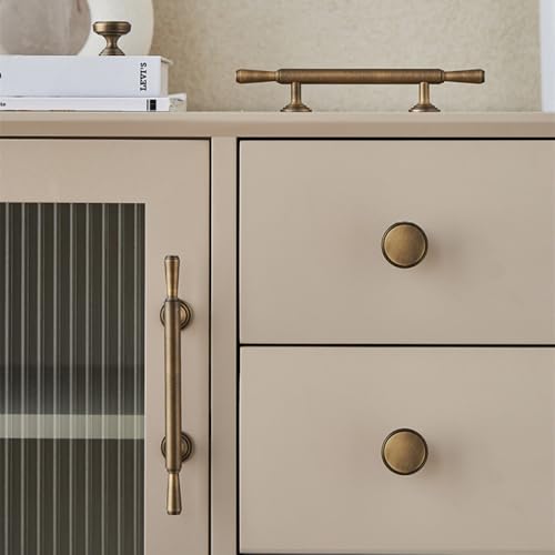 Poignée d'armoire de commode en laiton rétro de cuisine C5643 - 3