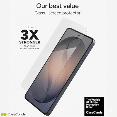 Image of Casecandy Armour - 2 Pack for Samsung Galaxy S26 Ultra Screen Protector Tempered Glass, 9H Glass for S26 Ultra Screen Protector 5G, [Easy Application Kit] [Bubble Free] - HD