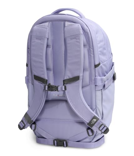 Image of The North Face Women's Recon Everyday Laptop Backpack - Commuter Travel Bag, 18 inch Laptop Sleeve, Water-Repellent, Pale Plum Light Heather /Pale Plum, One Size