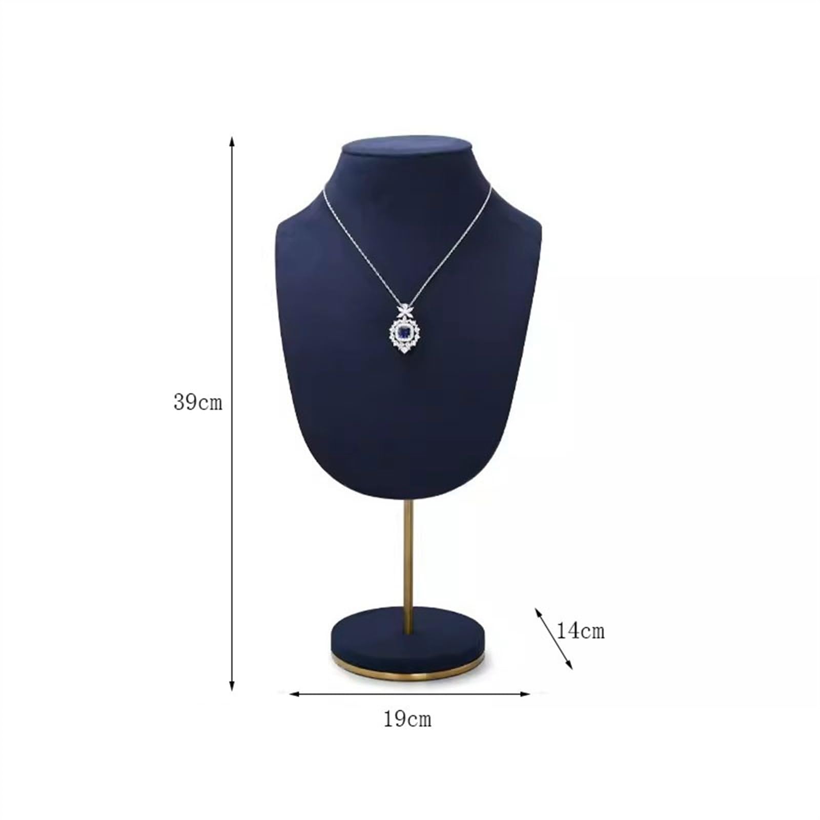 Élégant Bijoux Affichage Collier Chaîne Buste Présentoir Stand, Colliers Mannequin Organiseur