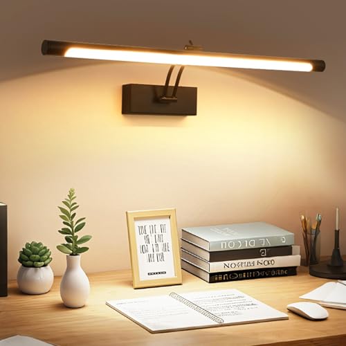Aplique de pared largo con rotación ajustable y luz cálida de baño 1