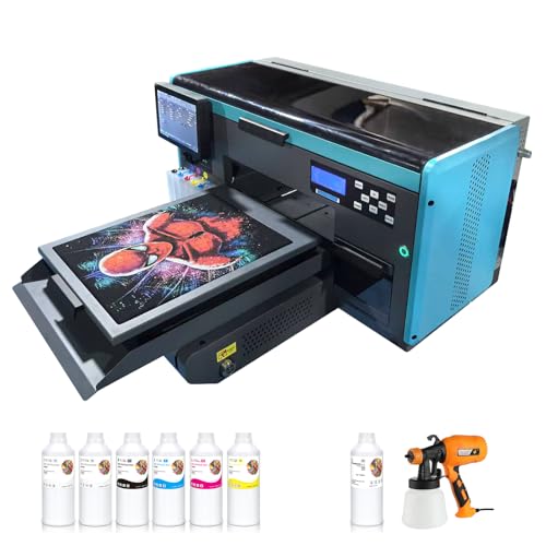 A3+ DTG Printer with 4720 printhead Printing Brilliant Color on T...