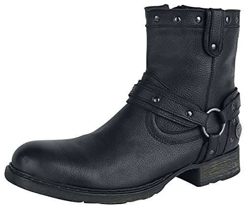 Rock Rebel by EMP Homme Bottes noires avec rivets EU43