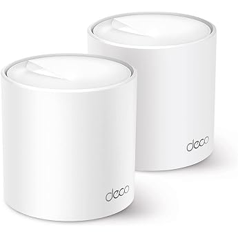 tp-link deco x50 mesh wlan set 2 pack wi-fi 6 ax3000 dual band router & repeater 3x gigabit ports recommended for each unit for houses with 3-4 bedrooms with comprehensive youth protection wpa3