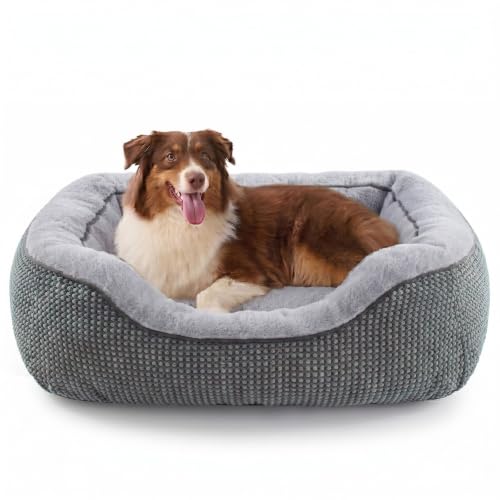 Image of Large Dog Beds Large Sized Dog, Washable Orthopedic Warming Soft Sleeping Durable with Anti-Slip Bottom