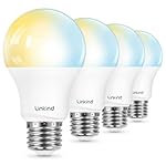 Linkind Smart Light Bulbs, Soft White to Daylight Tunable (2700K-6500K), Alexa Light Bulbs, Work with Alexa & Google Home, CRI>90, 2.4GHz Wi-Fi & Bluetooth LED, A19 E26, 800LM, 60W Equivalent (4-Pack)