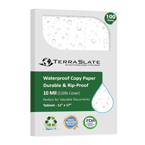 TerraSlate 11x17 10 mil waterproof paper
