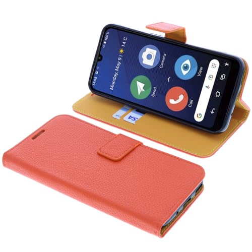 Coque Doro 8210 orange style livre pour sécuriser vos trajets quotidiens avec portefeuille