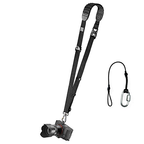 BLACKRAPID Breathe Cross Shot Camera Strap Black, with Bonus ZAYKiR Tether Strap