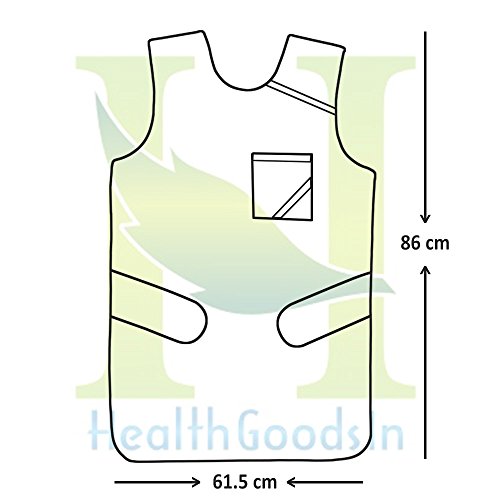 Image of HealthGoodsIn - Lead Apron 0.5mm Lead (pb) Equivalency Protection For Working with X-Ray Machine with ROBUST HANGER