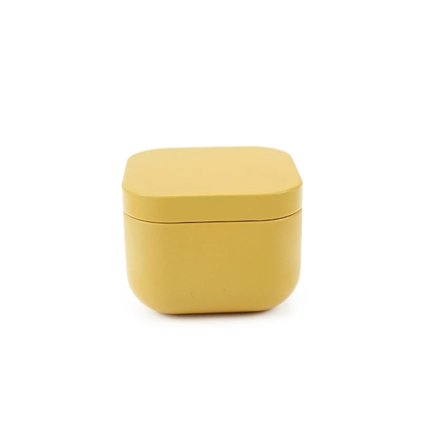 Gwyzax Metal Tin Box with Lids 50ml Empty Square Candle Jars with Lids 12/24pcs Metal Tin Containers for Storage
