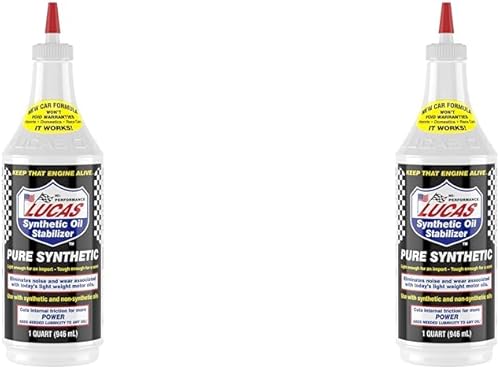 Lucas Oil 10130 Estabilizador de aceite sintético puro, 1 cuarto de galón (paquete de 2)