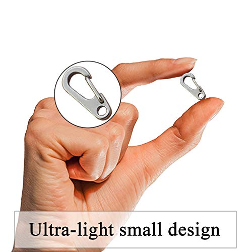 IVIA Dog Tag Clips / 2 Pack/Multiple Size 304 Stainless Steel Quick Clip with Rings/Easy Change Dog Cat ID Tag Holder for Small pet Collars and Harnesses.(2 Small Grey) IVIA Dog Tag Clips / 2 Pack/Multiple Size 304 Stainless Steel Quick Clip with Rings/Easy Change Dog Cat ID Tag Holder for Small pet Collars and Harnesses.(2 Small Grey)