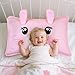 BeBeJoJo Toddler Pillowcase for 13x18 Pillow, 2 Pack Cute Toddler Pillow Case Soft Baby Toddler Pillow Cover for Boys Girls Travel Pillowcase with Envelope Closure,Pink