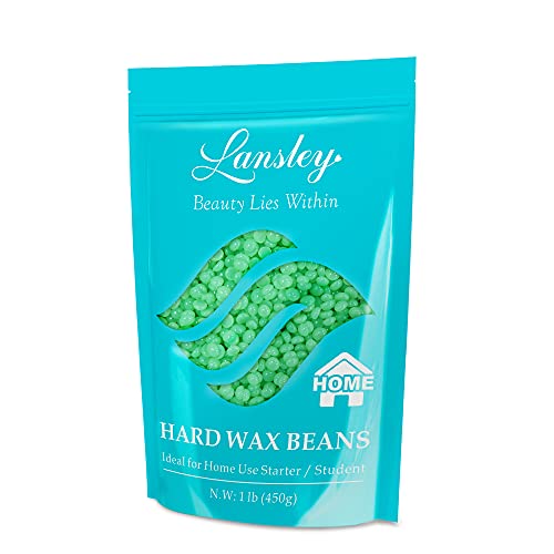 Hard Wax Beans Hair Removal Painless Wax Beads for Full Body Brazilian Bikini Face Legs Eyebrow Aloe at Home Waxing Beads 1lb Large Refill for Women Men