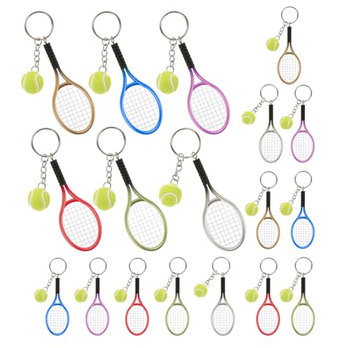 Porte-clés tennis lot de 18 cadeaux parfaits pour tournois clubs et fans de tennis POPETPOP