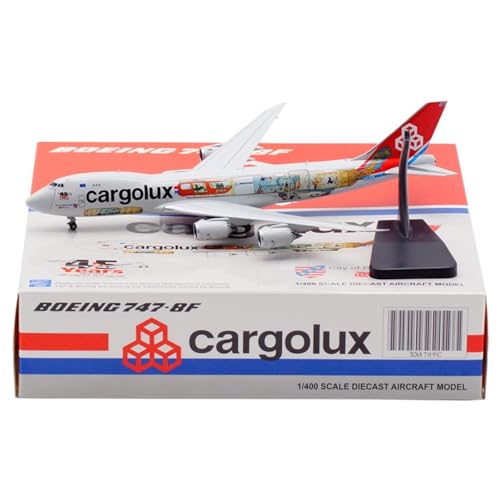 Modelo de avión Cargolux B747-8F a escala 1:400 réplica estática