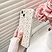NITITOP Compatible with iPhone 13 Case Cute Flower for Women Girls Floral Rose Design Vintage Shockproof Soft Girly Slim TPU Fashion Protective Phone Cover - Light Pink