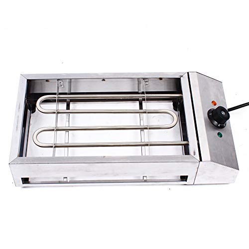 Gdrasuya10 Electric Smokeless Grill, 1800W Stainless Steel Indoor Searing BBQ Grill, 42.5x25.5cm Cooking Area, 50-300C Temp. Control, Easy Clean