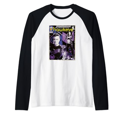 T-shirt Hawkeye Marvel manches raglan idéal pour un style urbain décontracté