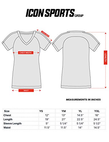 Icon Sports Uswnt Players Assn T-Shirt - Girl's Jersey Inspired Game Day Shirt Olympic Soccer Team Official Tee Top Wpa45Pt-N2-Mor Ym #TOP3