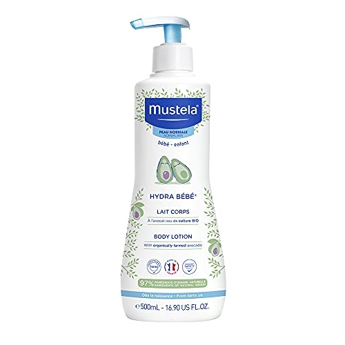 Mustela Hydra Bebê 500ml - Hidratante Infantil Corpo e Rosto - Feito com 97% de Ingredient...