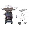 Indoor Wood-Burning Heating Stove, Thickened Cast Iron Rural Heating Stove, Smokeless Cooker,Energy Power Saving,for Tent, Shelter,Fishing, Heating And Cooking,With Smoke Pipe #1