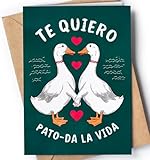 Tarjeta de Aniversario para Hombre, Mujer - Tarjeta de Aniversario Graciosa para Marido, Novio, Novia - Tarjeta de San Valentín para Pareja - Regalo de Feliz Aniversario para él o ella - EU 2