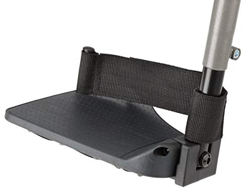 Bischoff & Bischoff S-Eco 2, HMV Nr. 18.50.02.0104, faltbar, Reise-Rollstuhl mit Kniehebelbremse, Transport-Rollstuhl für zu Hause und unterwegs, 43 cm Sitzbreite, anthrazit