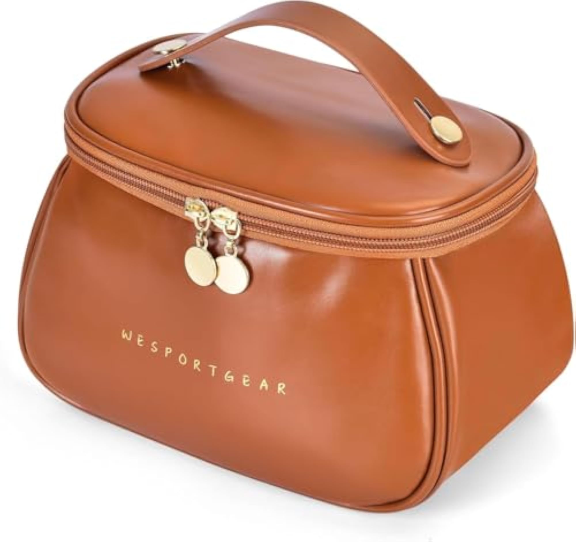 Portable Travel Makeup Bag with Brush Holder