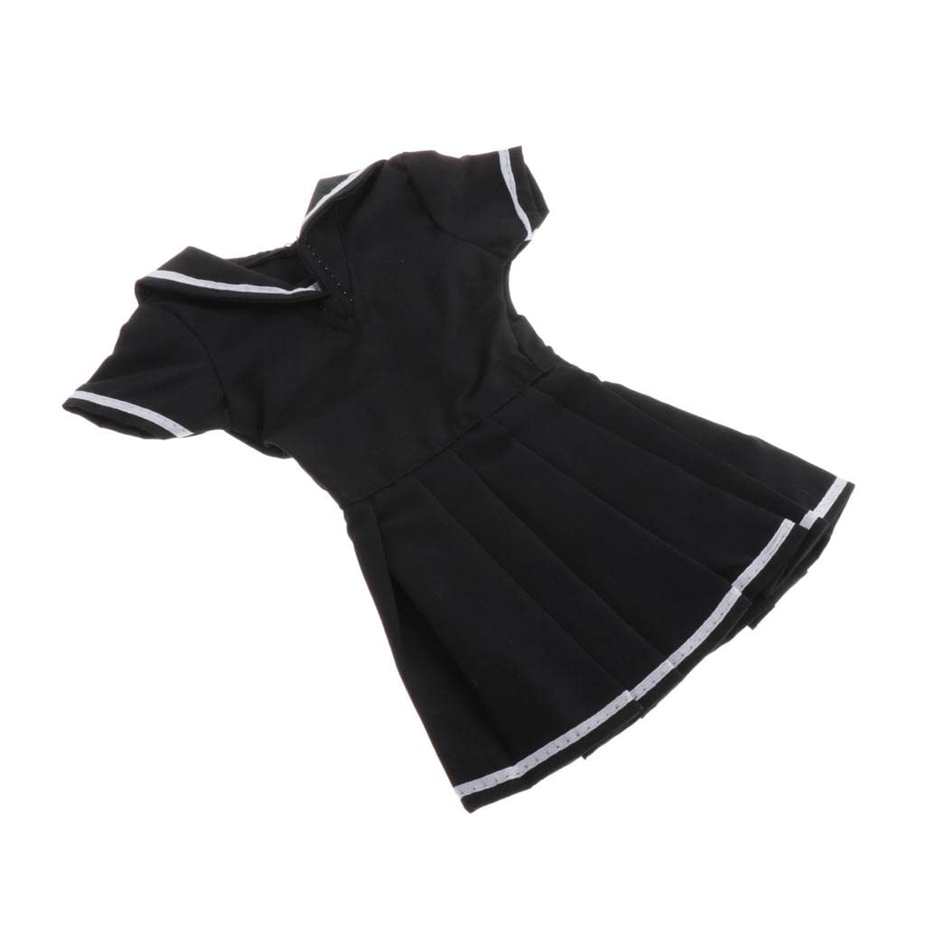 BJD Puppenkleid 1/3 BJD Puppenkleidung Prinzessinnen Party Kleid Mode Bekleidung Set Zubehör aus Stoff Handarbeit Passend für Night Lolita Puppen für, Schwarz