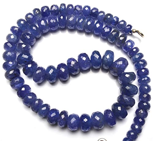 Tanzanite naturelle en perles rondelles à facettes pour fabriquer un cadeau unique