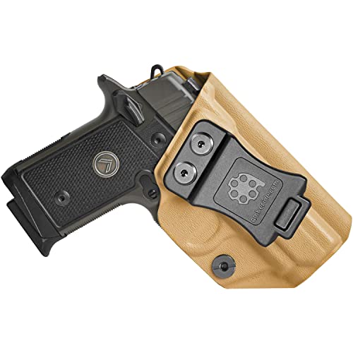 Sig P238 Holster Iwb Kydex Holster Compatible With Sig Sauer P238 Pistol Holster | Inside Waistband | Adjustable Cant | Made In The Usa By Amberide (Coyote Brown, Left Hand Draw (Iwb)) #TOP28