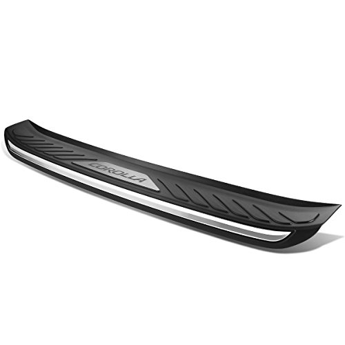 Auto Dynasty Trunk Sill Scuff Plate Rear Bumper Protector Compatible with Toyota Corolla 2014 2015 2016