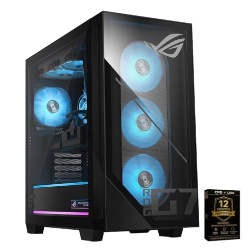 ASUS ROG G700 Gaming Desktop PC Intel Core Ultra 7 265F 32GB RAM 1TB NVMe SSD NVIDIA GeForce RTX 5060 8GB RGB Keyboard Mouse Windows 11 Pro with 12 Month CPS Protection