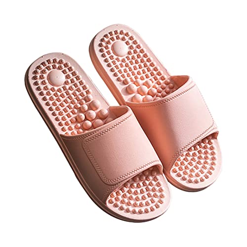 FSCLJ Zapatillas de masaje de acupresión para hombres y mujeres, zapatillas de masaje, sandalias de reflexología terapéutica para masaje de pies acupoint masajeador de pies