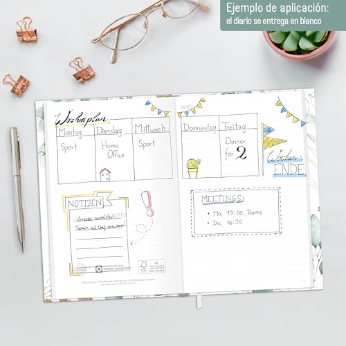 Miniatura 5 de Paper You Dotted Journal Punteado A5 Con Banda Elástica Pan De Oro 156 Páginas - Cuaderno A Puntos, Diario - Sostenible Respetuoso Con El Clima