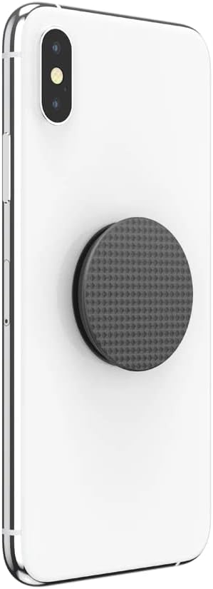 PopSOCKETS Pop-Grip Knurled Texture Black Smartphone Accessory for iPhone Android