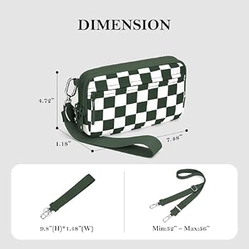 Wallet QUILTING shoulder ポーチ付き／white BIAOTIE Wristlet Wallets for Women, Small Crossbody Purses Travel