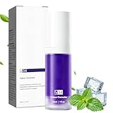 1pcs 30ml Blanqueador Dental V34, Pasta Dental Blanqueadora De Dientes Morados, Color Corrector Serum Dientes, Con Eliminación De Manchas, Limpia Los Dental, Unisex