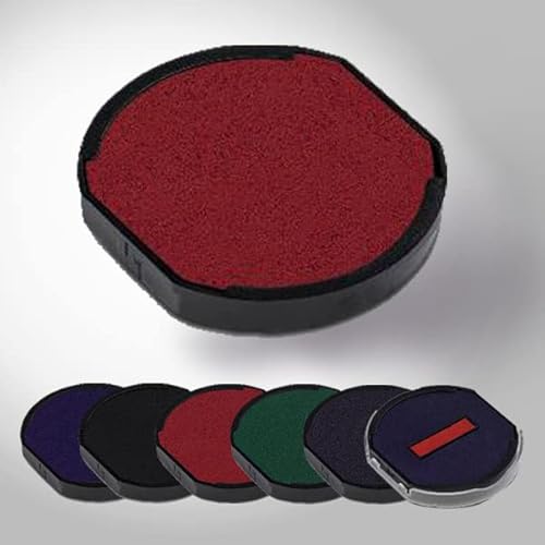 Cassette di inchiostro 6/4612 - Ricarica inchiostro timbro inchiostrante, compatibile con Trodat Printy 4612 (6/4612C, rosso)