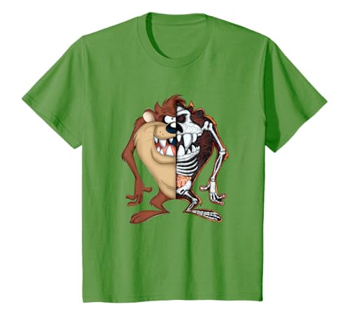 Looney Tunes Taz Half Skeleton Camiseta