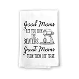 Honey Dew Gifts Funny Kitchen Towels, Good Moms Great Moms Flour Sack Towel, 27 inch by 27 inch,...