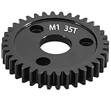 35-Tooth M1 Spur Gear 1.0 Metric Pitch, Hardened Steel Upgrades Main Gear 31T 33T 35T 37T 39T 41T 43T 45T 47T 49T 51T Spur Gear Mod 1 Fit for TRAXXAS Slayer Pro 4X4 Revo 3.3 ARRMA HPI HOBAO LOSI (35T)
