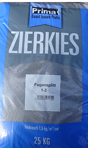 Fugensplitt Basaltsplitt anthrazit Zierkies 1-3 mm, 25 Kg
