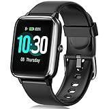 🚴‍♀️【Increíble Reloj Inteligente Deportivo】Reloj inteligente tiene 9 modos de deporte (caminar/ correr/senderismo/ciclismo/ correr/ fitness/ escalada/ ciclismo deportivo/ yoga), y el reloj inteligente puede registrar de manera efectiva y precisa el ritmo, la distancia, ritmo, calorías y rutas, y otros. Los datos relacionados se pueden guardar y ver a través de la aplicación móvil "VeryfitPro". Los smartwatches son adecuados tanto para gimnasios de interior como para deportes al aire libre.